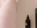 multiple orgasms in the shower- wet bathing masturbation fingering