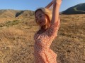 Horny Asian fucks hard in the mountains