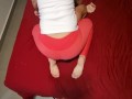 My sexy brunette big booty wife seducing me - Sexy wife with pink leggings