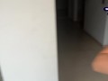 An excited neighbor met me at the ENTRANCE
