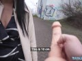 Public Agent Hot babe Tries To Get A Massive sex Toy Down Her Throat And Then bangs A Big Dick