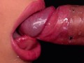 CLOSE UP: BEST Juicy LIPS Sucking Your DIRTY STINKY COCK! You will CUM TWICE! CUM PLAY! BLOWJOB