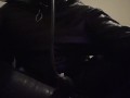 LatexPup Self Bondage orgasam