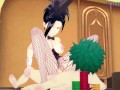 Momo Yaoyorozu and Izuku Midoriya have intense sex in a casino. - My Hero Academia Hentai