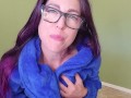 Royal Blue Robe Piss and Squirt