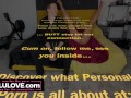 Naked babe chatting with husband behind the porn scenes about vagina troubles and non-sex related knee injuries - Lelu Love