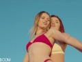 SLAYED Stunning duo Red & Sophie have intense poolside sex