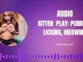Kitten Play Audio: Purring, Meowing, Licking