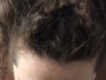 (MALE POV) Chubby Busty Brunette Deepthroats and Swallows