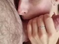 morning ball sucking and flat chest cumshot
