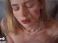 Stepsister showed on camera what a dirty whore she can be - Kate Kravets swallowed CUM with pleasure