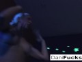 Dani has a hot black light threesome