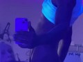 *ENDLESS THROAT* Watch CHLOE BLACC throat this big black dick in the black light!!