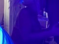 *ENDLESS THROAT* Watch CHLOE BLACC throat this big black dick in the black light!!