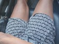 My UBER Driver Made Me CUM Touching My PUSSY while Driving- Risky Public Sex