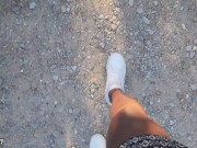 My UBER Driver Made Me CUM Touching My PUSSY while Driving- Risky Public Sex