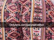 Black and Indian babe bounces her ass