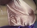 Waking him up with sexy ass in silk