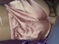 Waking him up with sexy ass in silk