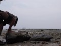 Isla Adventrues - Pinay Kinantor sa Beach Todo Ungol Kahit Kabado Kain Tamod -Risky Public Outdoor