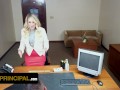 Perv Principal - Hot Blonde Milf Gets Her Mature Pussy Drilled Deep By Horny Principal