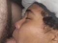 Ebony BBW Gives Sloppy Deepthroat and Gets Oral Creampie (She Keeps Sucking)