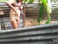 ශාශි කෙල්ල නානවා sri lankan village gir wash room