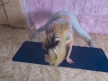 Yoga, Leggings and dildo ride
