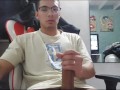 Youtuber jerks off after making a video!