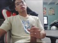 Youtuber jerks off after making a video!
