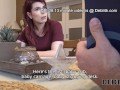 DEBT4k. Red-haired pregnant debtor dragged into sex with collector