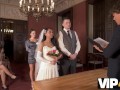 VIP4K. Sexy newlyweds cant resist and get intimate right after wedding