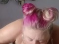 KittenJJ Cocksucker Swallows that Huge BBC Cock, Full Video on FANSLY KITTENJJ, Nasty Deep Throat