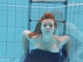 Hot Chick In Public Swimming Pool All Alone And Wet