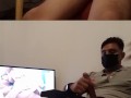 Masturbating to Abby Somers video
