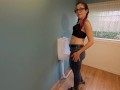 Four Standing Pees with Jeans and Panties Through my Fly