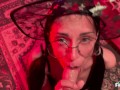 Cute Horny Halloween Witch Gets DeepThroat and Anal Creampie