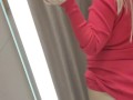 Public risky masturbation, Mall Dressing room