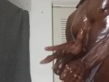 Hot sexy guy talks dirty let me make your tight wet pussy cum on this big black dick rough names!