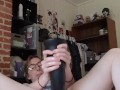 SleepyFawn: Cumming over my bad dragon dildo