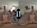 WETVR Hot Sorority Blonde Sneaks In Her Boyfriend For A Hot VR Fuck