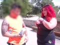 Spanish BBW redhead Leia Saez wants to catch dudes!