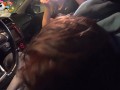 Public Double blowjob in the car from bestfriends by traffic police - Kira Viburn & Emma Korti