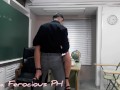 Perverted teacher with big cock fucks sexy busty schoolgirl in private lessons