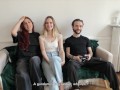 Amateur threesome - Deux déesses Françaises se partagent un mec chanceux. (English Sub)