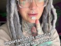 Anuskatzz Tattoo bodymodification hippie goth punk onlyfans model talks about her philosophy of life