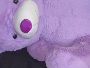 Side view fucking teddy bear from behind