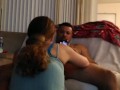 Filming up babysitter's skirt with no panties while she gives me the best head ever