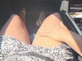 My UBER DRIVER Pulled My Panties Down and Made Me CUM While Driving