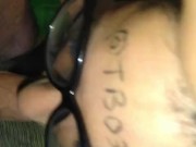 Bunny step mom showing her blowjob skills